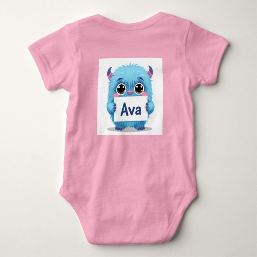 Ava's Blue Buddy Romper (Achterkant)