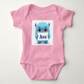 Ava's Blue Buddy Romper (Voorkant)