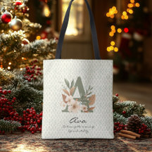 Ava's Vitality Bloom - Boho Floral Monogram