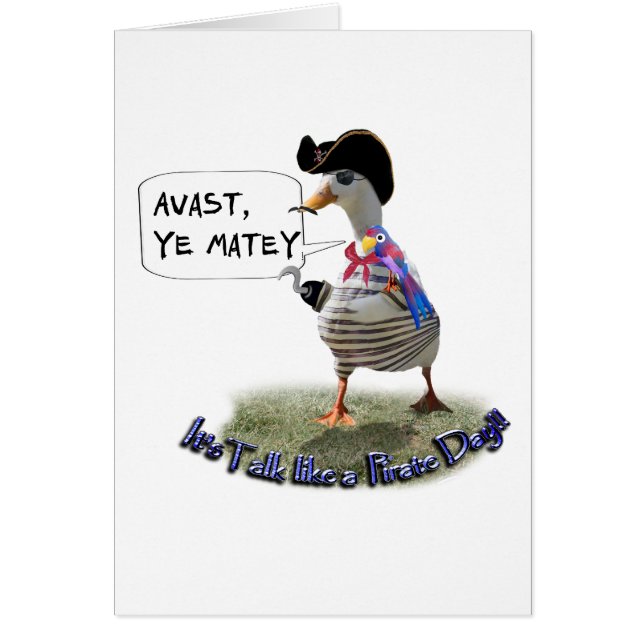 AVAST, MATEY. Het is Pirate Spreaddag (Voorkant)