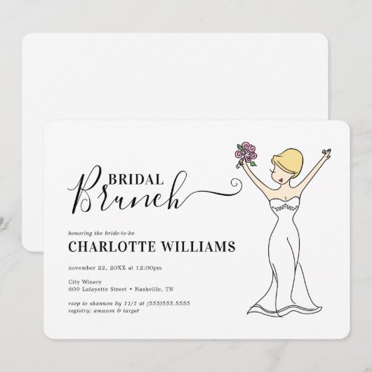  Avatar Bruids Brunch | kort haar Kaart (Voorkant / Achterkant)