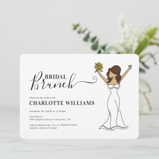  Avatar Bruids Brunch | lang haar Kaart (Staand voorkant)