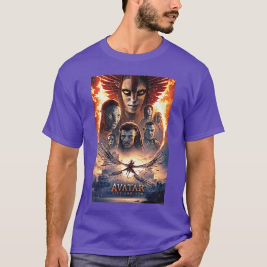Avatar Fire and Ash Official Movie Theatrical Post T-shirt (Voorkant)