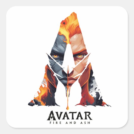 Avatar: Fire and Ash Vierkante Sticker (Voorkant)