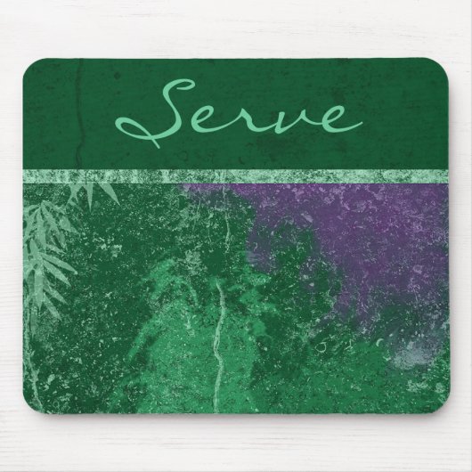 Avatar Giftig Groen "Serve" Muismat (Voorkant)