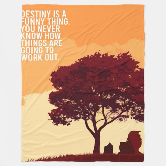 Avatar Inspirational Quote Blanket Fleece Deken (Voorkant)