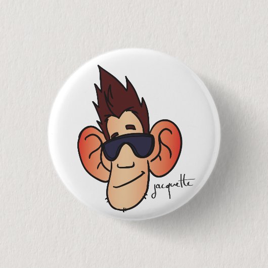 avatar jacquette bling ronde button 3,2 cm (Voorkant)