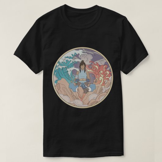 Avatar Korra en Elements Design T-shirt (Design voorkant)