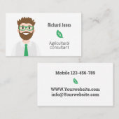 Avatar, landbouwconsultant visitekaartje (Voorkant / Achterkant)