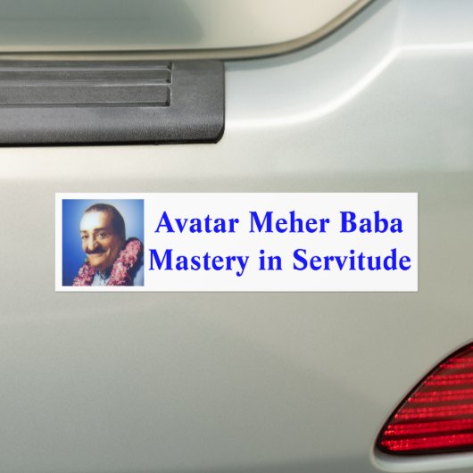 Avatar Meher Baba (God in menselijke vorm) sticker (Op auto)