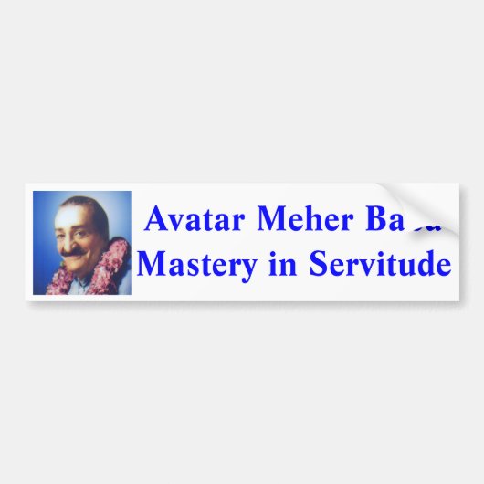Avatar Meher Baba (God in menselijke vorm) sticker (Voorkant)