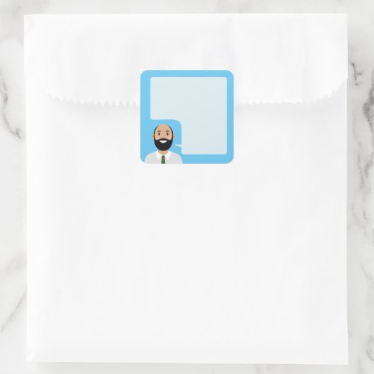 Avatar Square Sticker spreken (Tas)