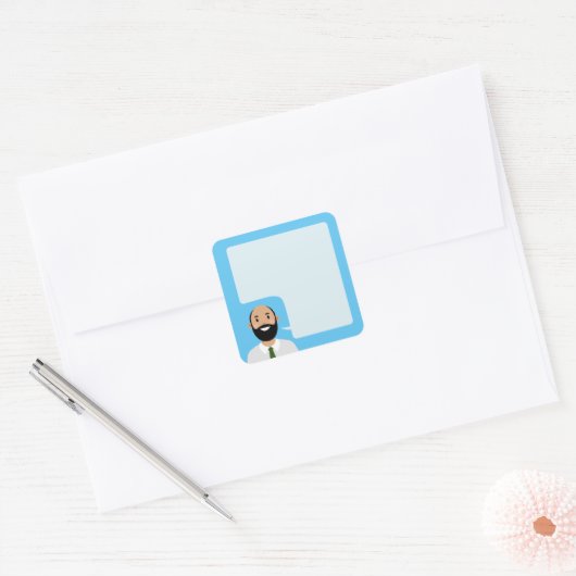 Avatar Square Sticker spreken (Envelop)