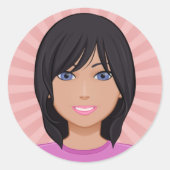 Avatar_Sticker Ronde Sticker (Voorkant)