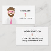 Avatar-Visitekaartje van de leverancier van Ice Cr Visitekaartje (Voorkant / Achterkant)