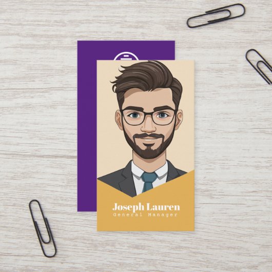 Avatar-Visitekaartje Visitekaartje (Voorkant / Achterkant in situ)