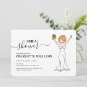 Avatar Vrijgezellenfeest | Curly Hair Kaart (Staand voorkant)