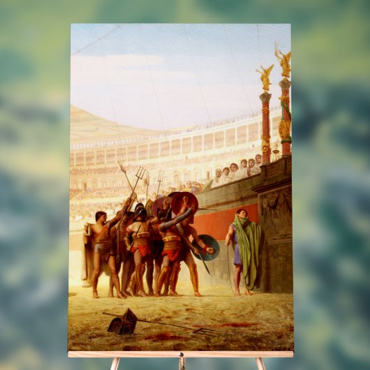 Ave Caesar by Jean-Leon Gerome Acryl Bord (Neutraal)