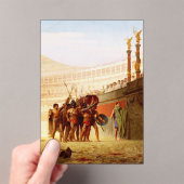 Ave Caesar door Jean-Léon Gérôme Acryl Uitnodigingen (Insitu (Draagbaar))