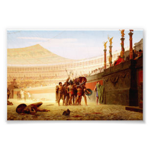 Ave Caesar door Jean-Leon Gerome Foto Afdruk