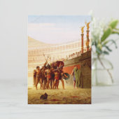 Ave Caesar door Jean-Léon Gérôme Kaart (Staand voorkant)