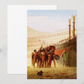 Ave Caesar door Jean-Léon Gérôme Kaart (Voorkant / Achterkant)
