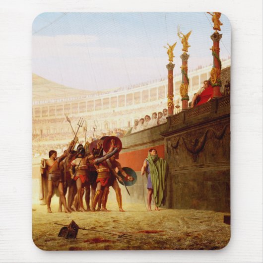 Ave Caesar door Jean-Leon Gerome Muismat (Voorkant)