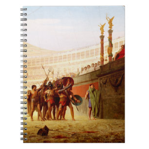 Ave Caesar door Jean-Leon Gerome Notitieboek