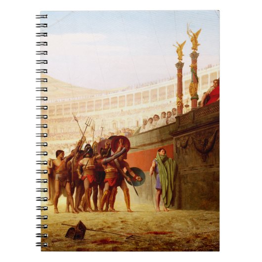 Ave Caesar door Jean-Leon Gerome Notitieboek (Voorkant)
