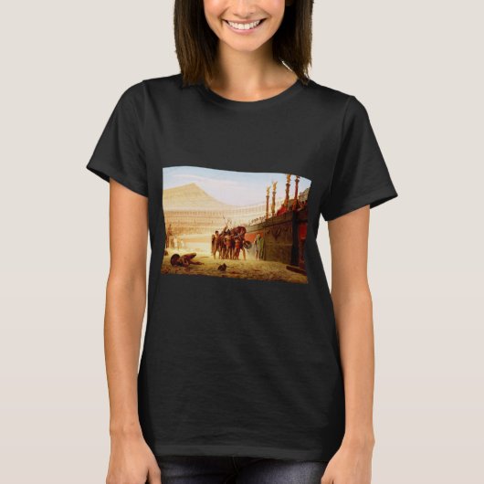 Ave Caesar door Jean-Leon Gerome T-shirt (Voorkant)