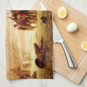 Ave Caesar door Jean-Leon Gerome Theedoek (Quarter Fold)