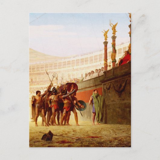 Ave Caesar van Jean-Leon Gerome Briefkaart (Voorkant)