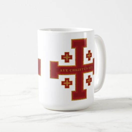 Ave Christus Rex Koffiemok (Voorkant rechts)