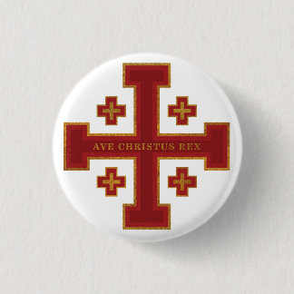 Ave Christus Rex Ronde Button 3,2 Cm