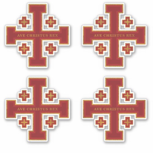 Ave Christus Rex Sticker (Voorkant)