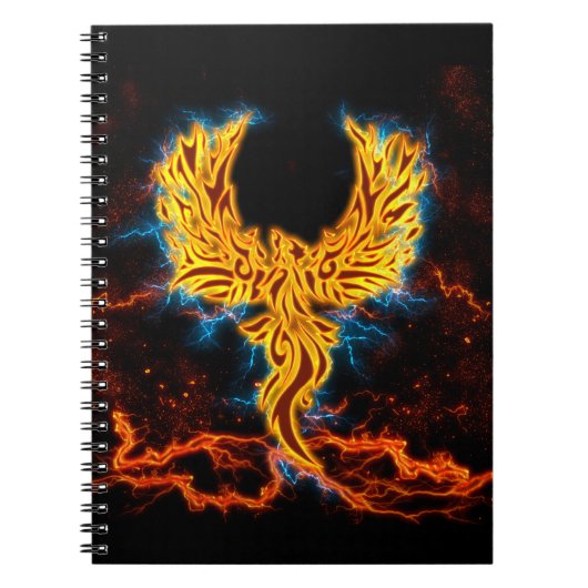 Ave Fenix Golden Fenix Lightning Wings Notitieboek (Voorkant)
