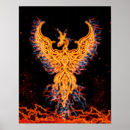 Ave Fenix Golden Fire Storm Poster