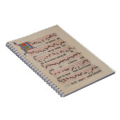 Ave gratia plena - Antiphon Medieval Manuscript Notitieboek (Rechterzijde)