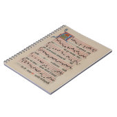 Ave gratia plena - Antiphon Medieval Manuscript Notitieboek (Linkerzijde)