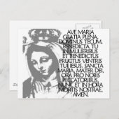 Ave Maria Briefkaart (Voorkant / Achterkant)