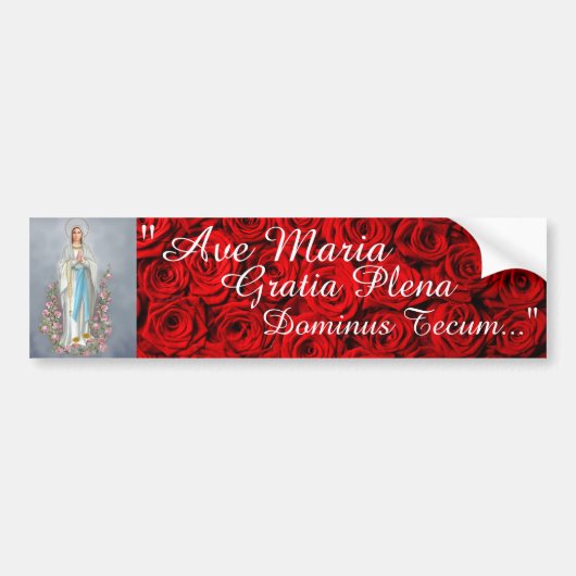 Ave Maria Bumpersticker (Voorkant)
