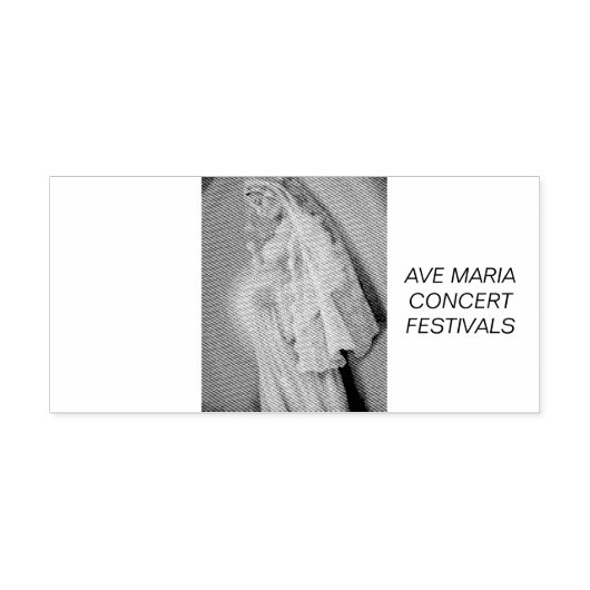 Ave Maria Custom 2,9" x 1,4" Stamp Zelfinktende Stempel (Design)