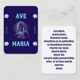 Ave Maria Gebed Kaart - Latin Hail Mary Plaatskaartje