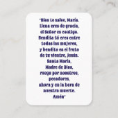 Ave Maria Gebed Kaart - Spaans gegroet Maria Plaatskaartje (Achterkant)