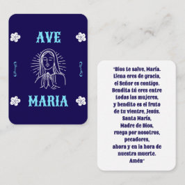 Ave Maria Gebed Kaart - Spaans gegroet Maria Plaatskaartje