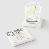 Ave Maria Gebed Katholiek Geschenk Persoonlijk Stenen Onderzetter (Zijkant)