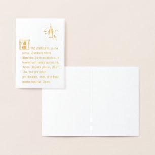 AVE MARIA IN LATIJNS ONZE KRACHTIGE KRACHT FOLIE KAARTEN