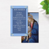 AVE MARIA Latin Prayer Kaarten Visitekaartje (Bureau)