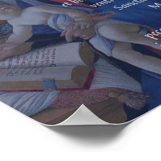 AVE MARIA Latin Prayer Poster (Hoek)