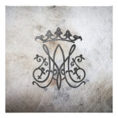 Ave Maria Monogram Foto Afdruk (Voorkant)